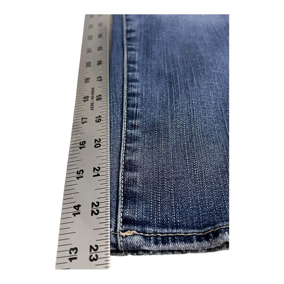 American Eagle Outfitters Artist Super Stretch Cropped Medium Wash Size 0 Reg - Picture 5 of 5